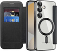 Flip case for Samsung Galaxy S25 FE, RFID Wallet MagSafe CamShield, black