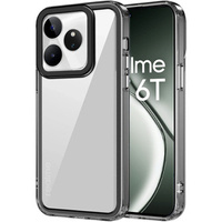 Case for Realme GT 6 / 6T, Fusion Hybrid, transparent / black