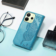 Flip case for Xiaomi Redmi Note 14 4G, Butterfly, blue