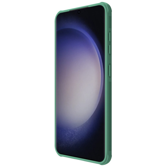 NILLKIN Case for Samsung Galaxy S24, Silicone CamShield Case for MagSafe, green
