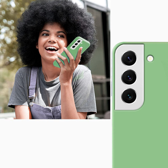 Case for Samsung Galaxy S22 5G, Silicone Lite, mint
