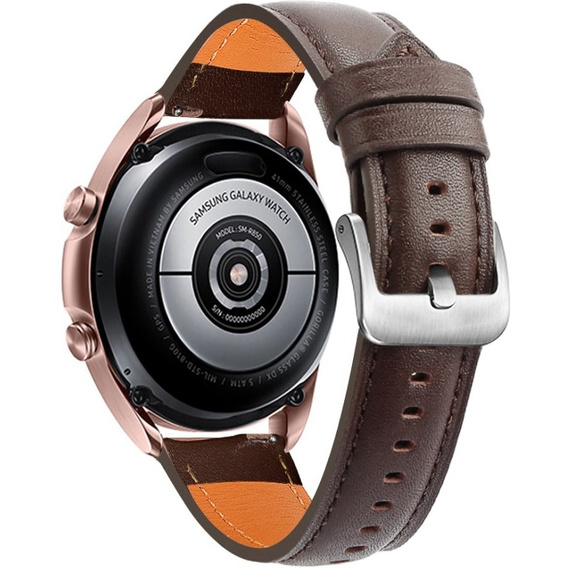 Leather Belt for Samsung Galaxy Watch 42mm - Coffee