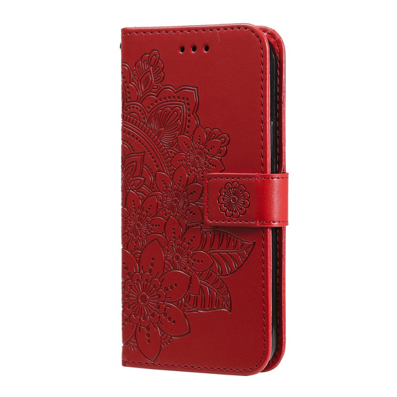 Flip case for Samsung Galaxy A13 4G, Mandala Flower, red