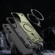Case for Samsung Galaxy S25+ Plus, Military MagSafe, green