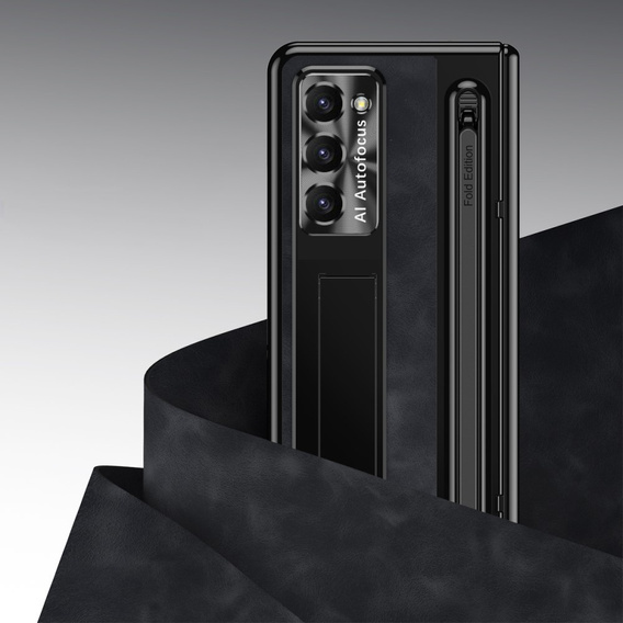 Leather+PC case with stand, glass and stylus for Samsung Galaxy Z Fold6 5G