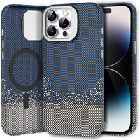 Case for iPhone 14 Pro Max, Frame Kickstand, for MagSafe, Sand Blue