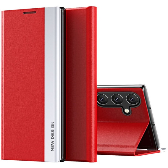 Flip case for Samsung Galaxy A35 5G, Side Magnetic, red