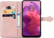 Flip case for Motorola Moto E14, Mandala, pink