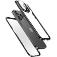 Case for iPhone 16 Pro, Magnetic Dual Glass, black