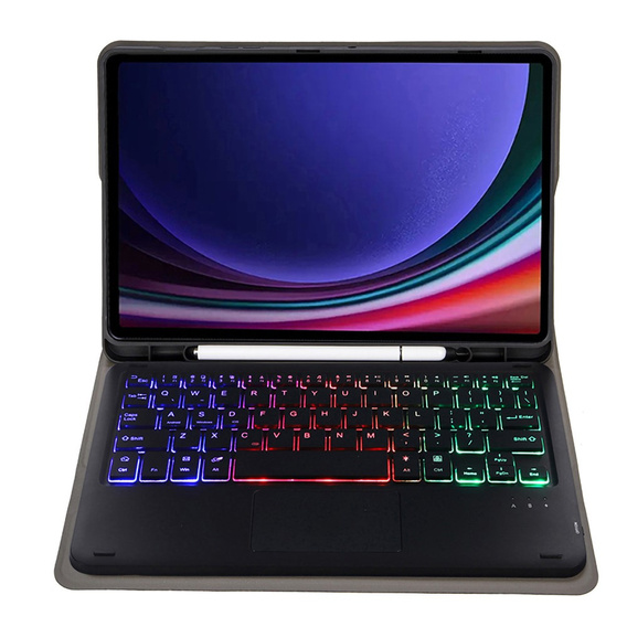 Case + keyboard Samsung Galaxy Tab A9+, with touchpad, black