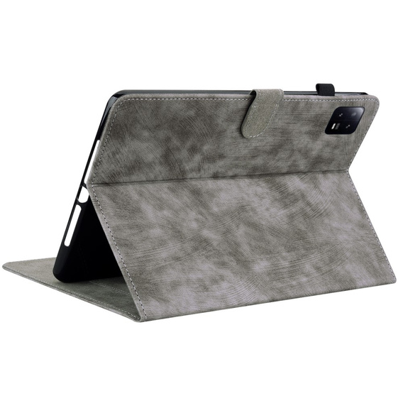 Case for Xiaomi Pad 6, Wallet Pen Slot, grey