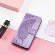 Flip case for Infinix Note 40 Pro Plus, Butterfly, purple