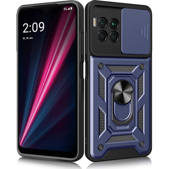 Case for T Phone 2 Pro 5G, CamShield Slide, dark blue