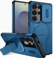 Armoured case with stand and camera cover for Samsung Galaxy A57 5G, blue