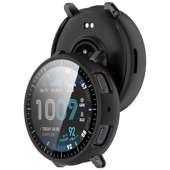 2-in-1 Case + Tempered Glass for Amazfit Active Max, Black