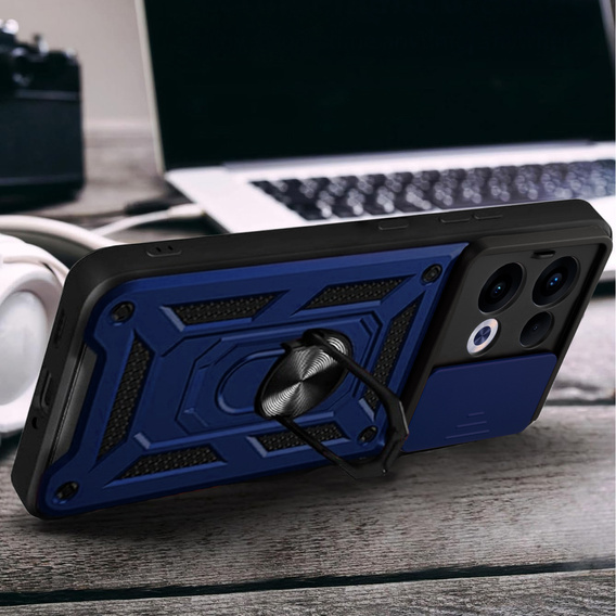 Case for Oppo Reno 13, CamShield Slide, blue