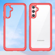 Case for Samsung Galaxy A14 4G/5G, Fusion Hybrid, transparent / red