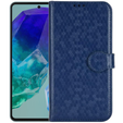 Flip case for Samsung Galaxy M55 5G, Wallet Rhombus, black