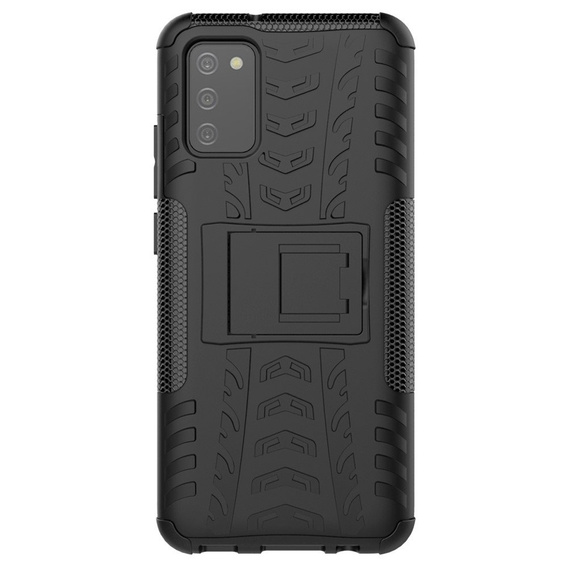 Case for Samsung Galaxy A02s, Tire Armor, black