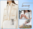 Case for Samsung Galaxy S25 Ultra, Electro MagSafe, silver + Lanyard