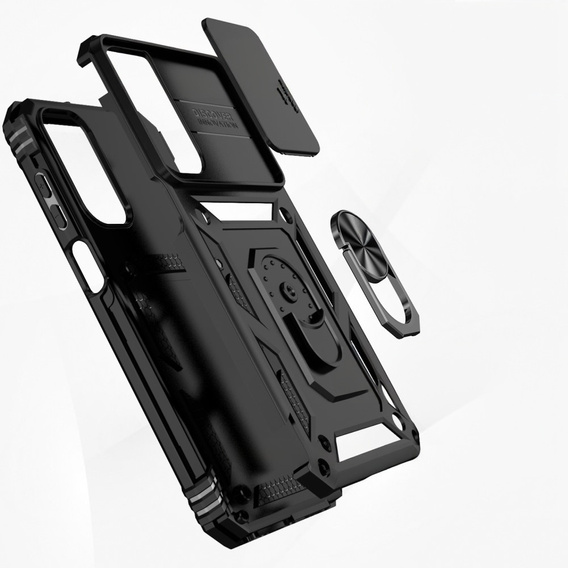 Case for Samsung Galaxy A15 4G / 5G, CamShield Slide, black