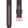 Silicone strap for Huawei Watch GT 2 Pro - Black / Red