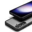 Case for Samsung Galaxy S24+ Plus, Fusion Hybrid, with camera protection, transparent / black