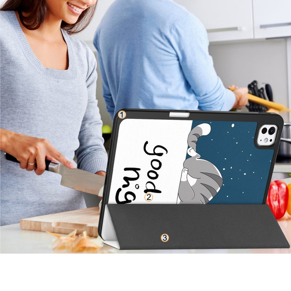 Case for iPad Pro 11 2024, Smartcase, sleeping cat