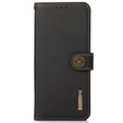 KHAZNEH RFID case for Xiaomi Poco F6 Pro, Litchi Texture, black