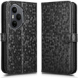 Flip case for Honor 400 Pro 5G, Wallet Rhombus, black