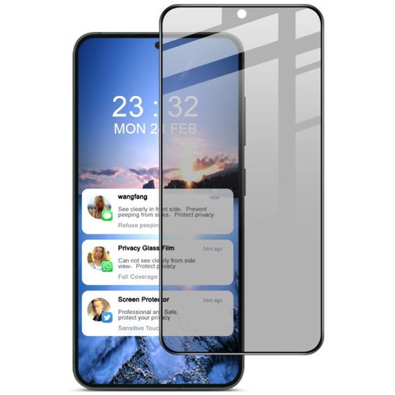 IMAK Privacy Tempered Glass for Samsung Galaxy S24+ Plus