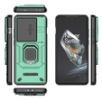 Case for OnePlus 12 5G, KickStand Camera Lens, green