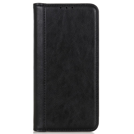 Case for Samsung Galaxy S23 FE, Wallet Litchi Leather, black
