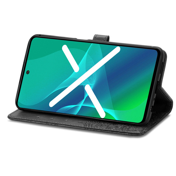 Flip case for Infinix Note 30 VIP, Mandala, black