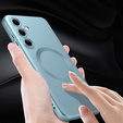 Case for Samsung Galaxy A36, ColorMag, for MagSafe, blue + 9H tempered glass