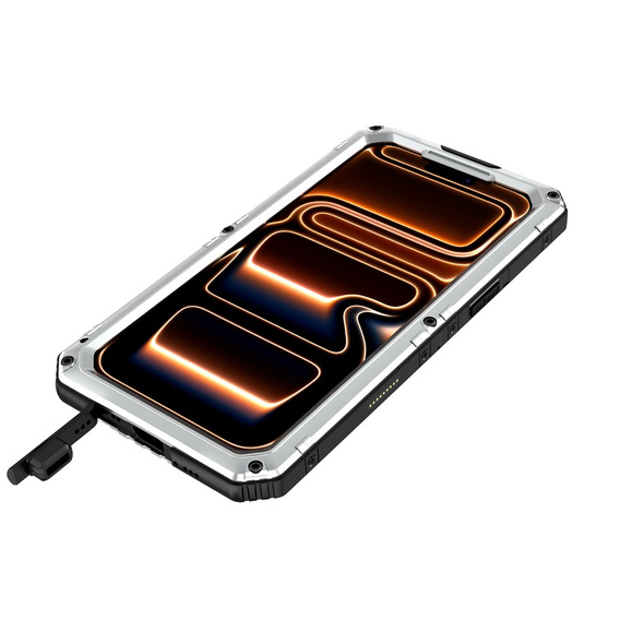 IP68 waterproof case for iPhone 17 Pro Max, silver