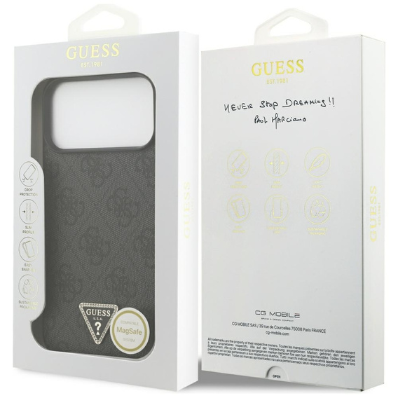 Guess 4G Triangle Logo MagSafe Case for iPhone 17 Pro Max