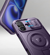 Armored case for iPhone 16, Dexnor CamProtect MagSafe, purple