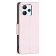 Flip case for Xiaomi Redmi 12 4G, Wallet Litchi Magnet, pink rose gold