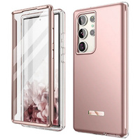 Case for Samsung Galaxy S23 Ultra, Suritch Full Body, pink rose gold
