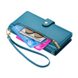 Flip case for Oppo Reno 13F 5G, Wallet Zipper Pocket, blue