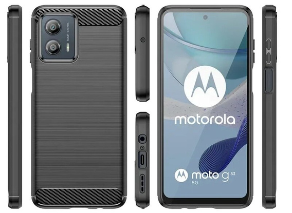 Case for Motorola Moto E14, Carbon, black