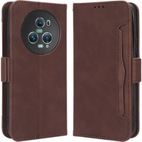Flip case for Honor Magic 5 Pro 5G, Card Slot, brown