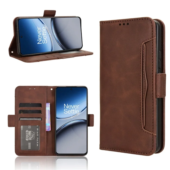 Flip case for OnePlus Nord 4, Card Slot, brown