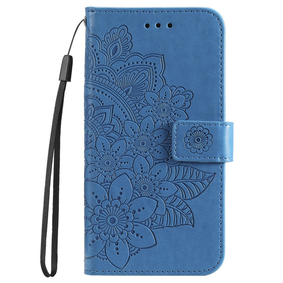Flip case for Xiaomi Redmi 13C / Poco C65, Mandala Flower, blue