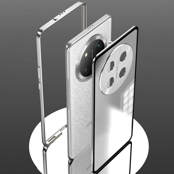 1 x Case for Honor Magic 7 Lite, Frame Case, silver