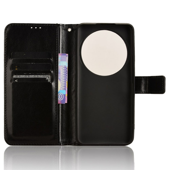Flip case for Xiaomi 14 Ultra, Crazy Horse Wallet, black
