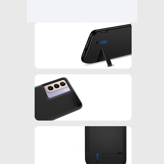 Case with 4800mAh Battery for Samsung Galaxy S22, black