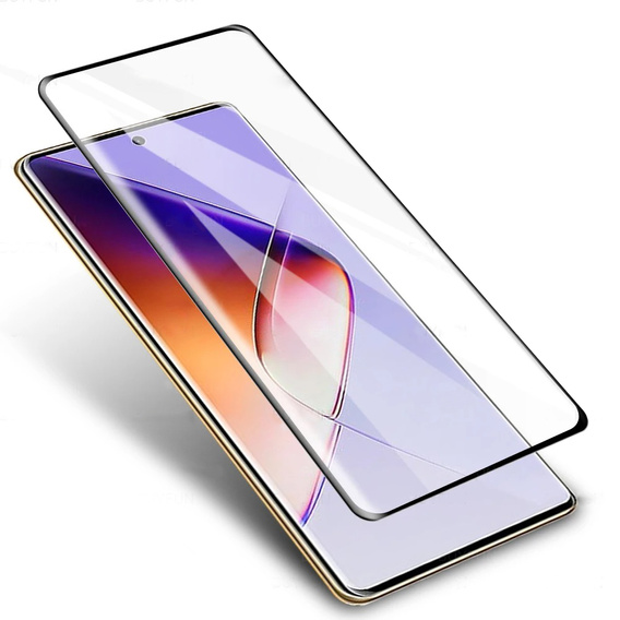3D Tempered Glass for Infinix Note 40 Pro Plus, black frame