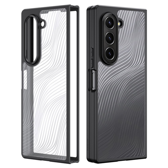 DuxDucis case for Samsung Galaxy Z Fold6 5G, Aimo case, transparent / black